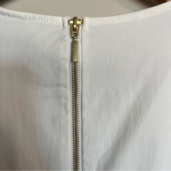 Nina Leonard Ivory Sleeveless Dress Size M - Picture 4 of 7